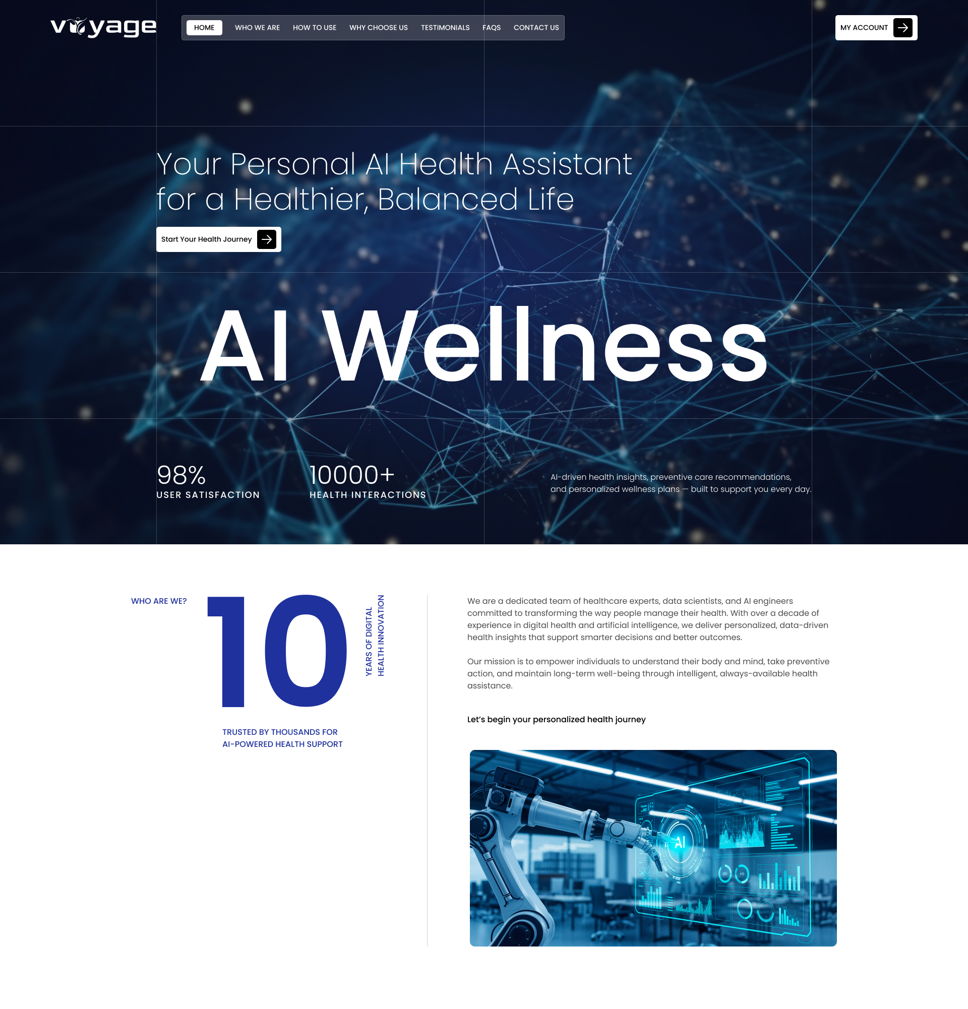 Voyage AI Wellness Platform